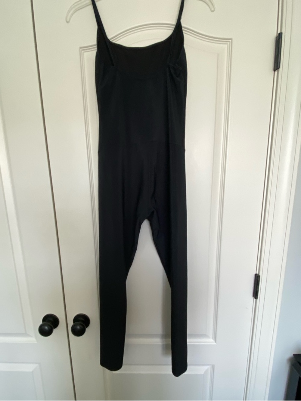 Onzie Black Ribbed One Piece Jumpsuit Unitard Yoga Pilates M/L - Picture 4 of 9